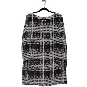 Thakoon Tunic Mini Dress Black and White Large